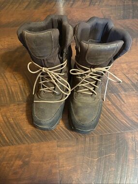 3M Thinsulate Men's Brown Lace-Up Insulated Hiking Boots